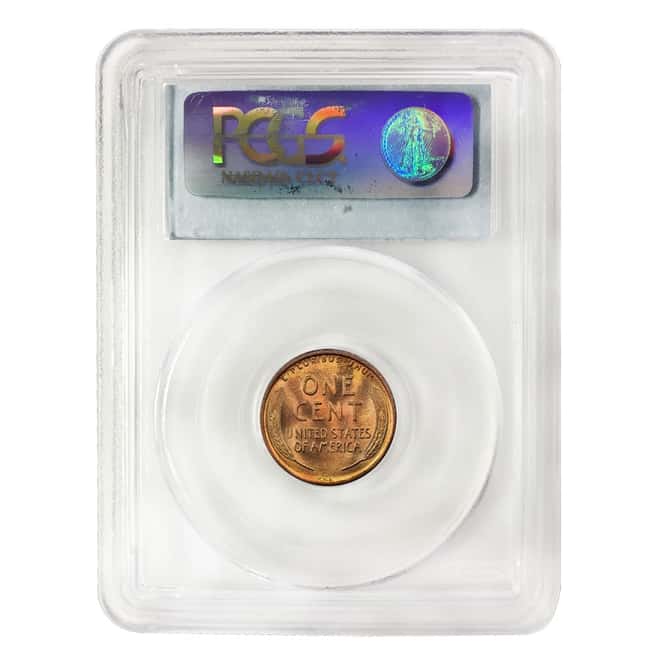 1909 VDB Lincoln Wheat Penny PCGS MS 65 RD