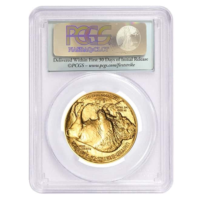 2012 1 oz $50 Gold American Buffalo PCGS MS 70 First Strike