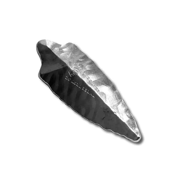 3 oz Monarch Precious Metals Arrowhead Silver Bar .999 Fine