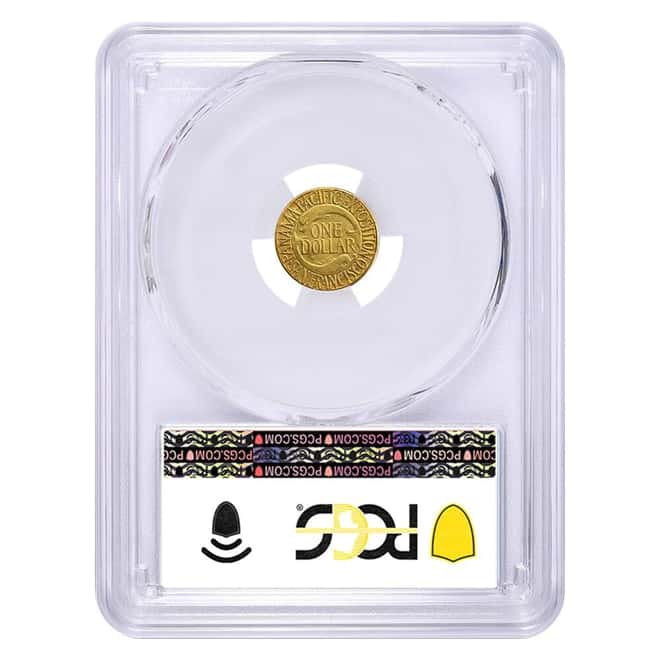 1915-S $1 Panama Pacific Exposition Comm. Gold Coin PCGS UNC Detail