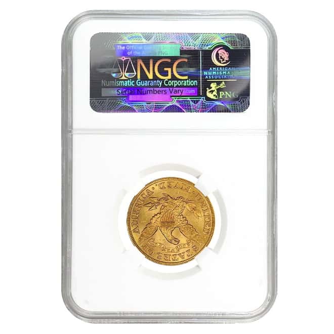 $5 Gold Half Eagle Liberty Head NGC AU 50 (Random Year)