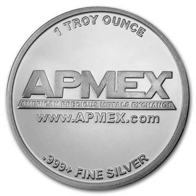 1 oz APMEX Silver Round .999 Fine