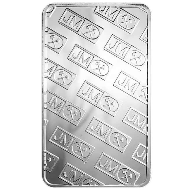 New - 10 oz Johnson Matthey (JM) Silver Bar .999 Fine