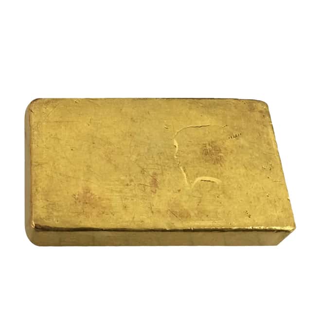 10 oz Gold Bar - Engelhard (Poured/Loaf-Style, Bull Logo)