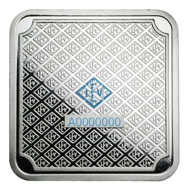10 oz Geiger Original Square Silver Bar .999 Fine (In Assay)
