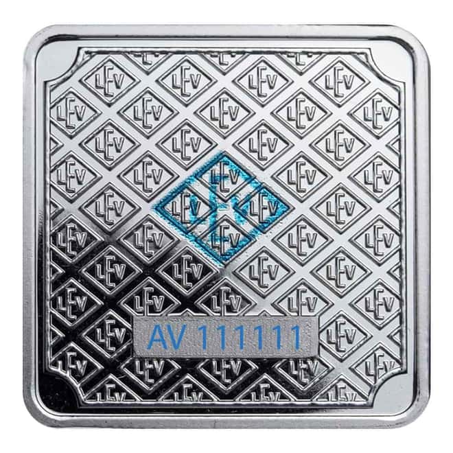 NO ASSAY - 20 Gram Geiger Original Square Silver Bar .999 Fine