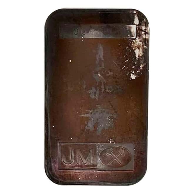1 oz Johnson Matthey Scotiabank Small Logo Silver Bar .999 Fine