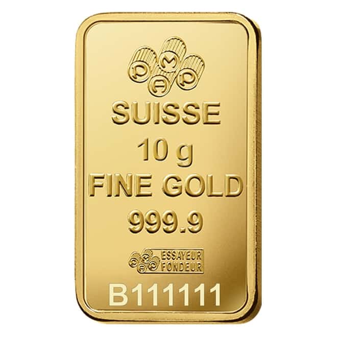 NOT VERISCAN - 10 gram Gold Bar PAMP Suisse Lady Fortuna .9999 Fine (In Assay)