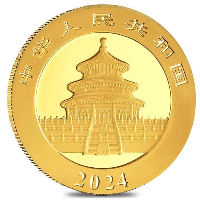 2024 1 gram Chinese Gold Panda 10 Yuan BU (Sealed)