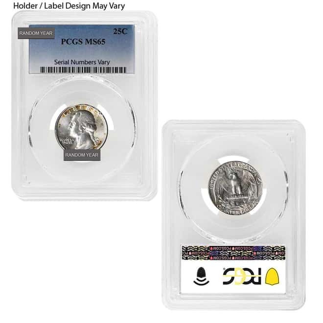 Washington Silver Quarter 25C NGC/PCGS MS 65 (Random Year)