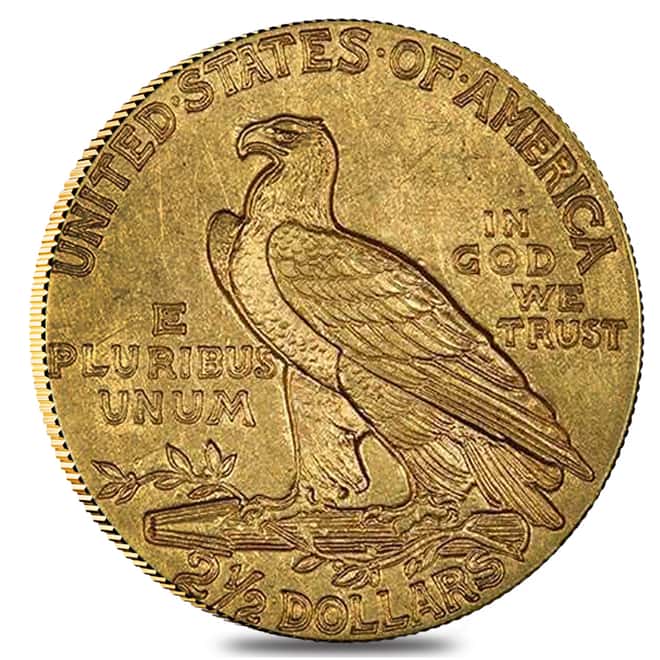 1910 $2.5 Gold Quarter Eagle Indian Head PCGS AU 50 