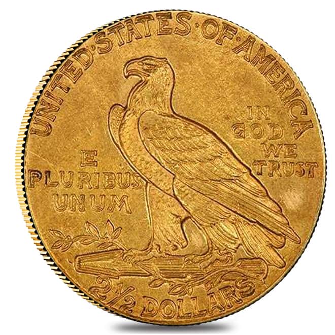 1914 $2.5 Gold Quarter Eagle Indian Head PCGS AU Details