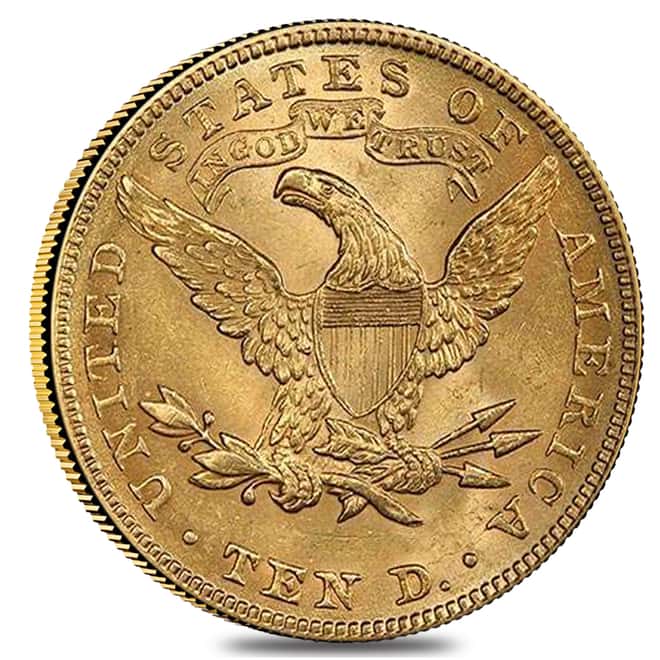 1879 $10 Gold Liberty Head Eagle Coin NGC AU 58