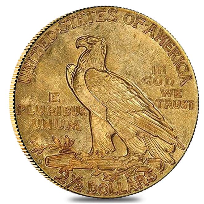 1925 D $2.5 Gold Quarter Eagle Indian Head PCGS MS 62