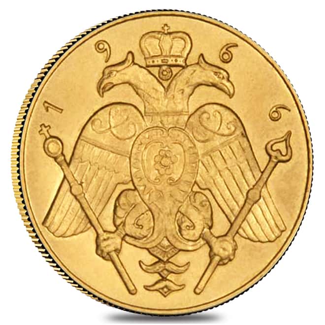 1966 Cyprus Archbishop Makarios Gold Sovereign BU AGW .2354 oz
