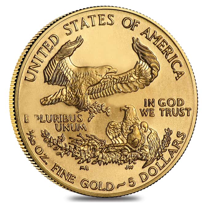 2001 1/10 oz $5 Gold American Eagle NGC MS 69
