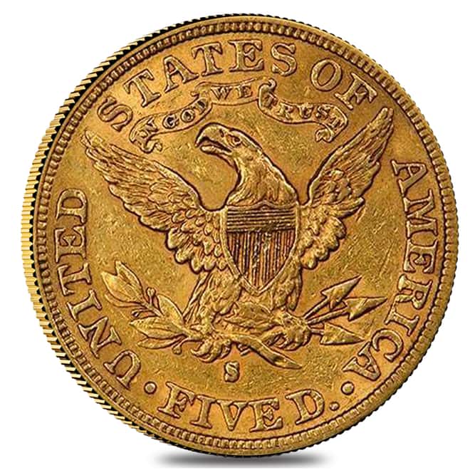 1901 S $5 Liberty Head Half Eagle Gold Coin NGC AU Details
