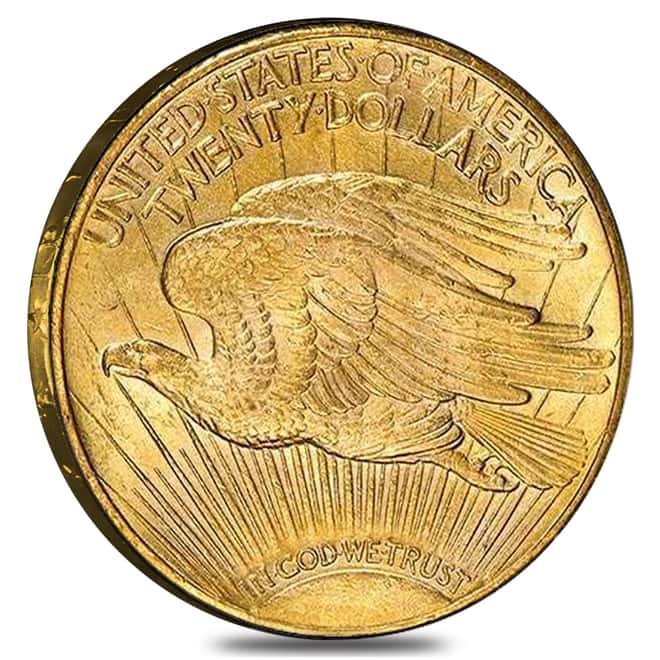 1923-D $20 Gold Saint Gaudens Double Eagle Coin PCGS MS 64 