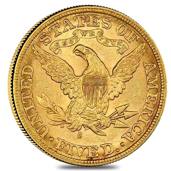 1897 S $5 Liberty Head Half Eagle Gold Coin PCGS AU 55