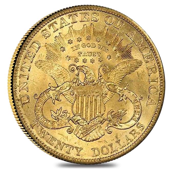 $20 Gold Double Eagle Liberty Head NGC MS 65 (Random Year)