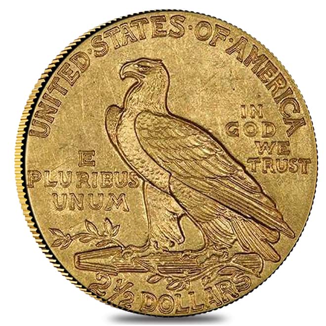 1910 $2.5 Gold Quarter Eagle Indian Head PCGS AU 58