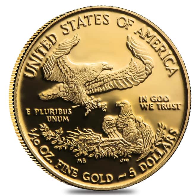 2014 W 1/10 oz $5 Proof Gold American Eagle PCGS PF 70 DCAM First Strike