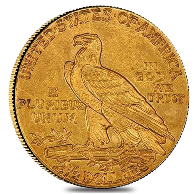 1912 $2.5 Quarter Eagle Gold Indian Head PCGS AU 50