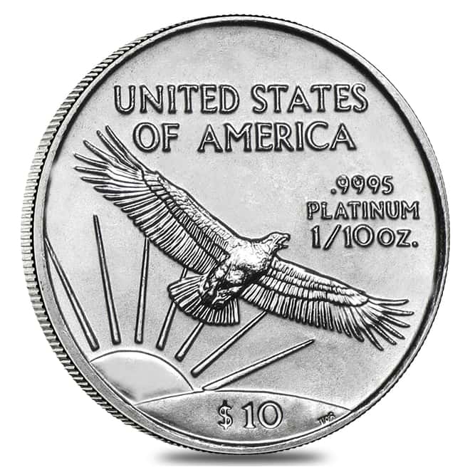 2001 1/10 oz $10 Platinum American Eagle PCGS MS 69