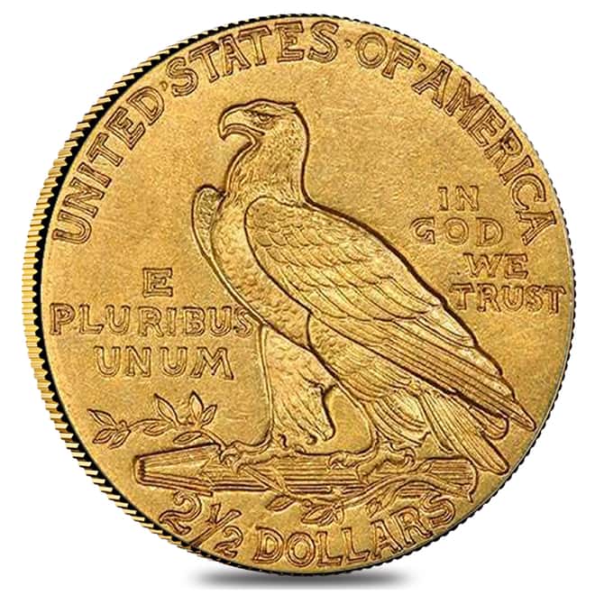1914 $2.5 Indian Head Quarter Eagle Gold Coin NGC AU 55