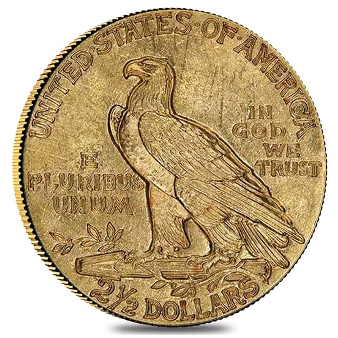1911 $2.5 Indian Head Quarter Eagle Gold Coin NGC MS 61