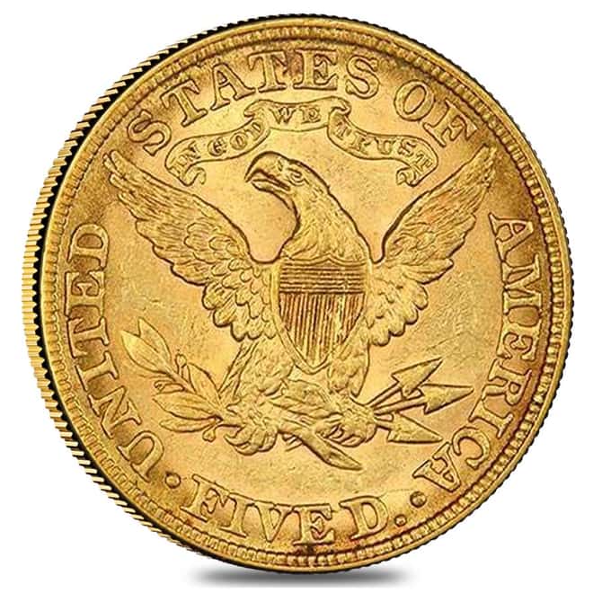 1882 $5 Liberty Head Half Eagle Gold Coin NGC AU Details