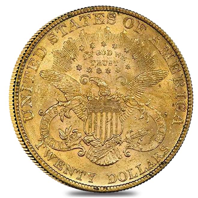 1904 $20 Liberty Head Double Eagle Gold Coin NGC MS 61