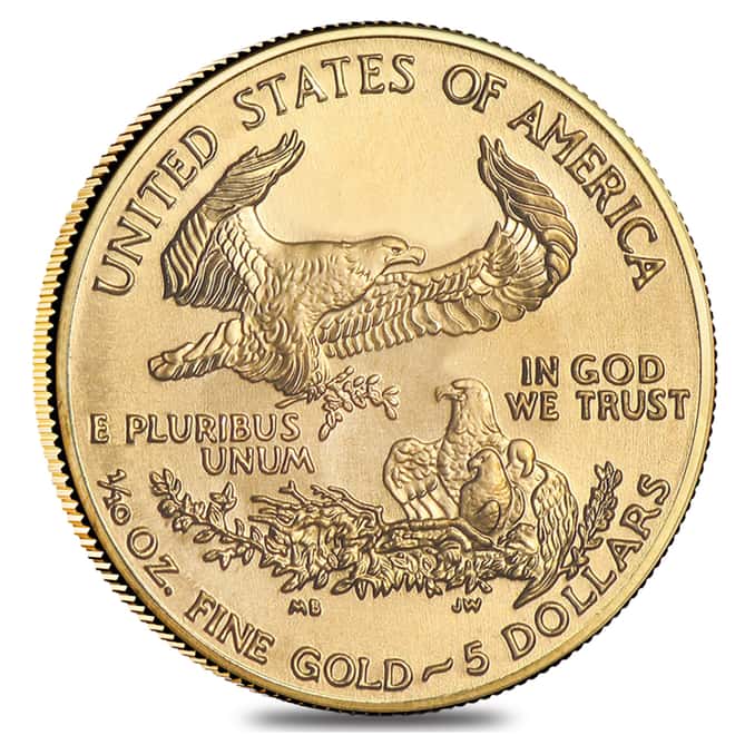 2002 1/10 oz $5 Gold American Eagle ICG MS 70