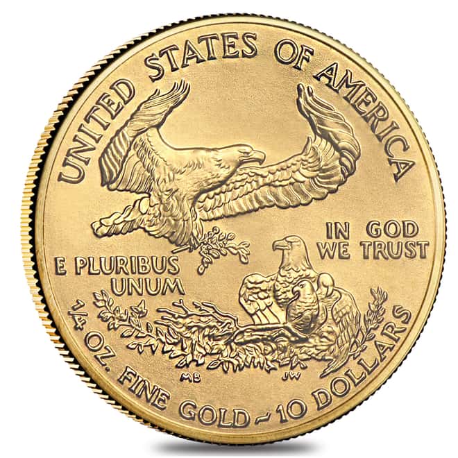 2000 1/4 oz $10 Gold American Eagle ICG MS 69