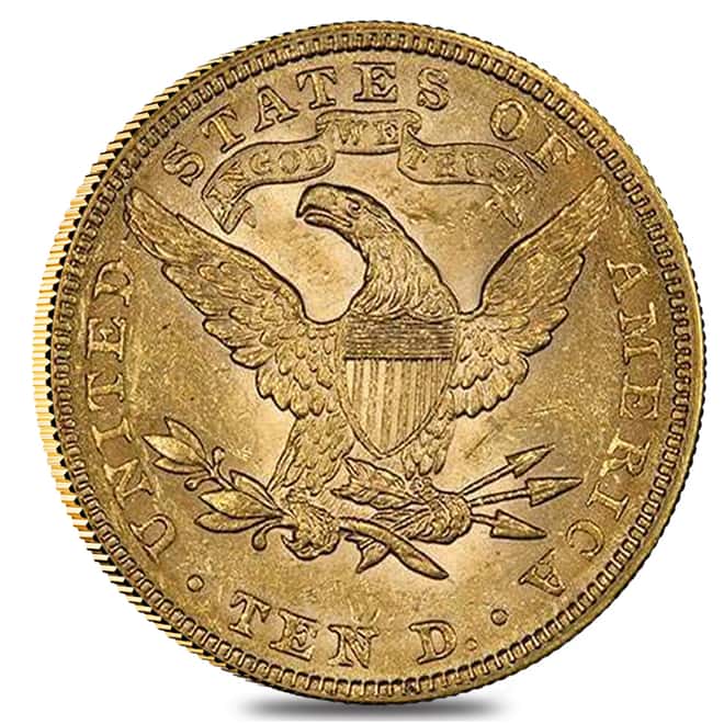 1897 $10 Gold Liberty Head Eagle Coin NGC MS 62 
