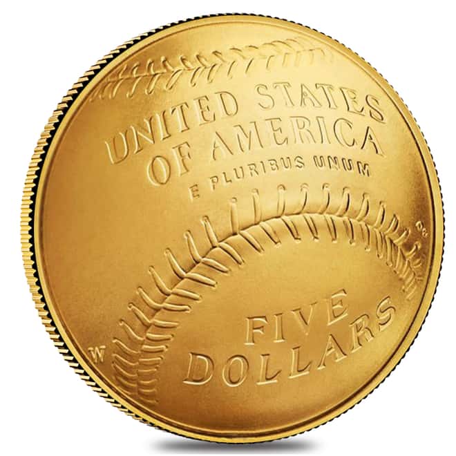 2014 W $5 Gold National Baseball Hall of Fame Coin NGC MS 70 (Cal Ripken Jr.) 