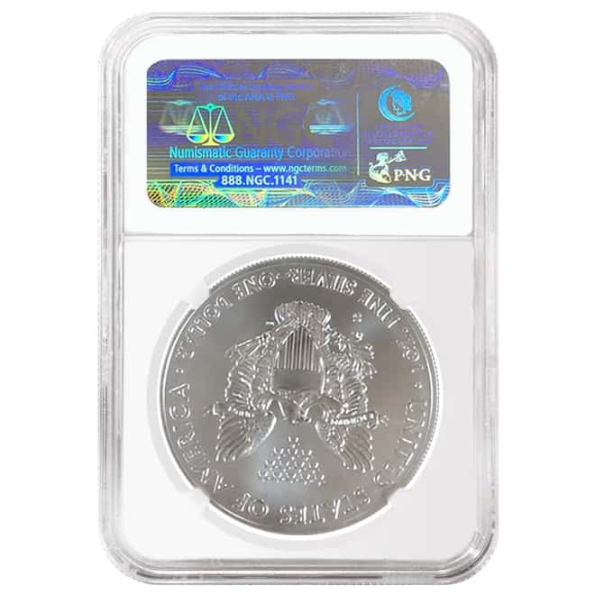 2011 1 oz Silver American Eagle 5-Coin Set NGC MS 70 / PF 70 Early Releases (25th Anniversary)