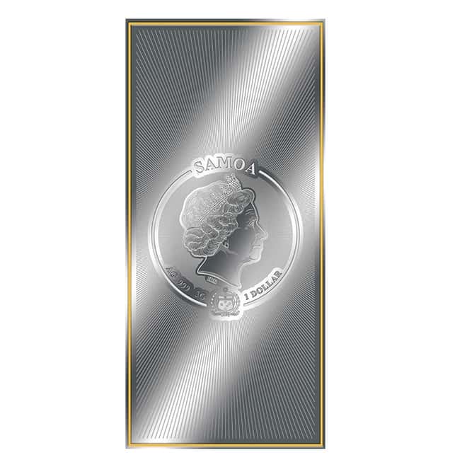 Samoa 3 gram Harry Potter $1 Silver Note .999 Fine (w/Box & COA)
