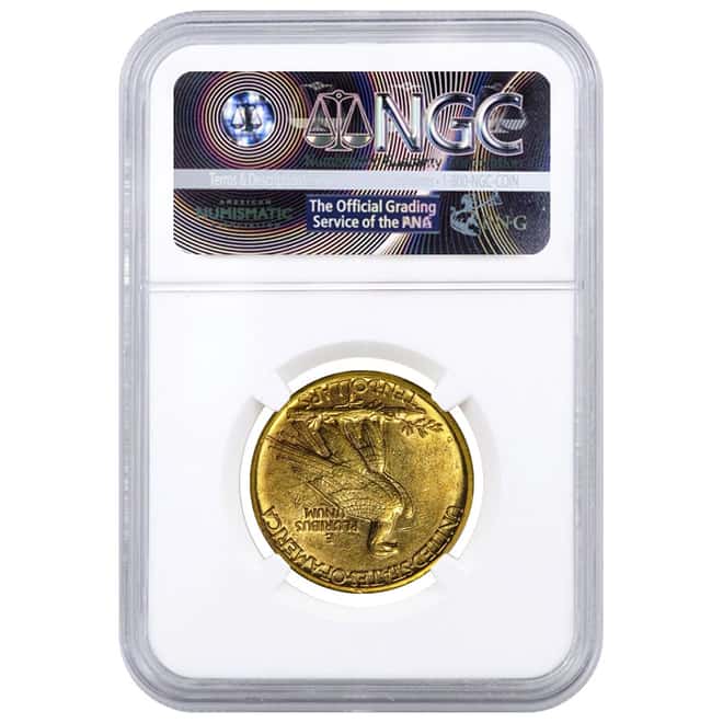 1908 D $10 Indian Head Gold Eagle Coin No Motto NGC AU 53