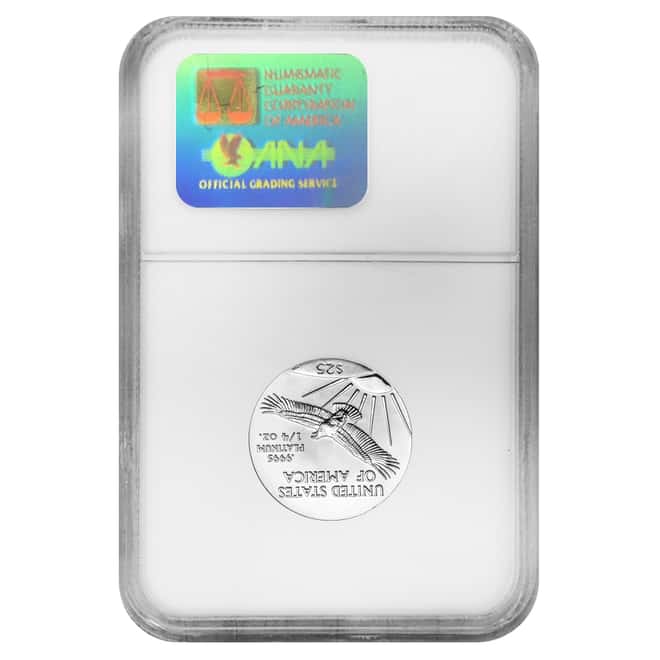 2002 1/4 oz $25 Platinum American Eagle NGC MS 69