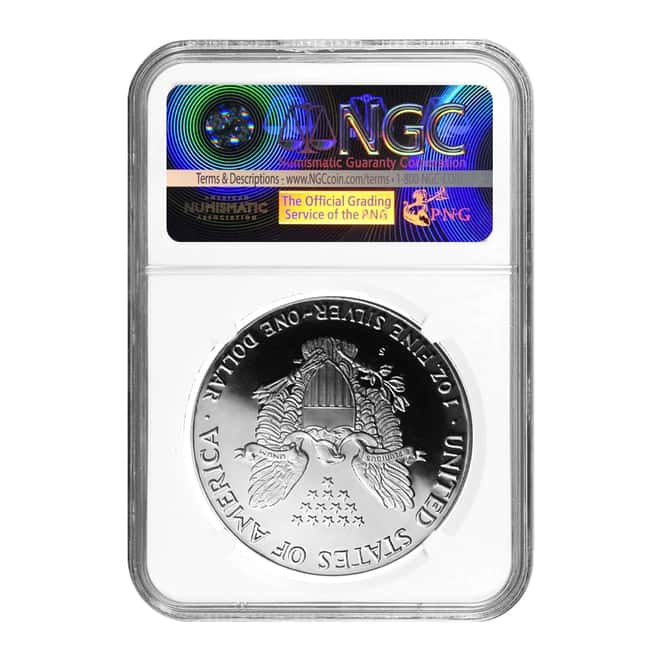 1990 S 1 oz Silver American Eagle $1 Coin NGC PF 69 UCAM 
