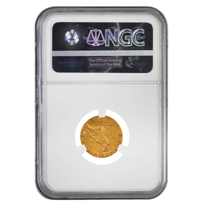 1911 $2.5 Gold Quarter Eagle Indian Head NGC AU Details