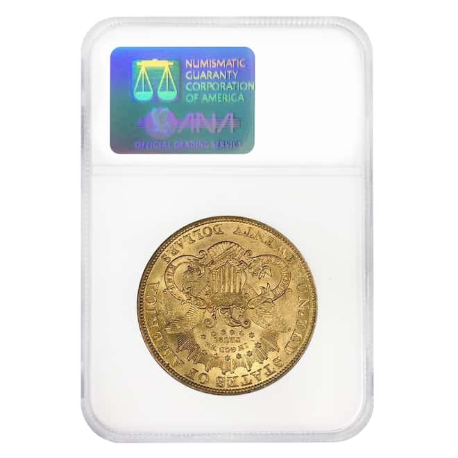 1904 $20 Gold Liberty Head Double Eagle Coin NGC MS 62