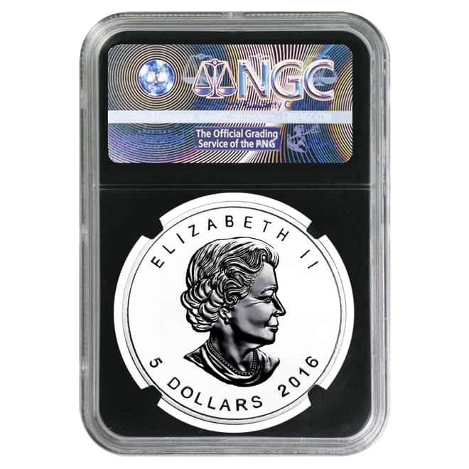 2016 1 oz Silver Canadian Maple Leaf Panda Privy Reverse Proof NGC PF 69 Retro Holder