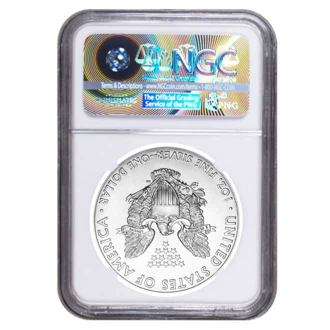 2014 1 oz Silver American Eagle $1 Coin NGC MS 70