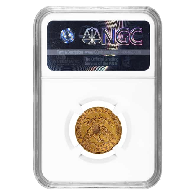 1901 S $5 Liberty Head Half Eagle Gold Coin NGC AU Details