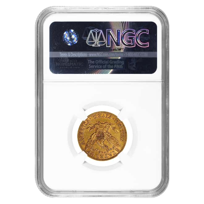 1885 $5 Liberty Head Half Eagle Gold Coin NGC AU Details