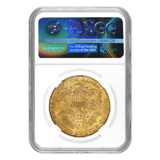 1904 $20 Liberty Head Double Eagle Gold Coin NGC MS 61