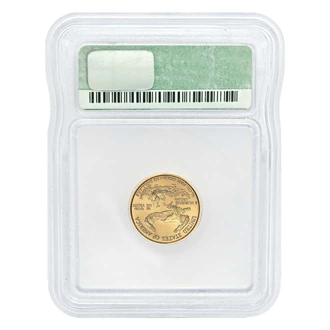 2000 1/4 oz $10 Gold American Eagle ICG MS 69