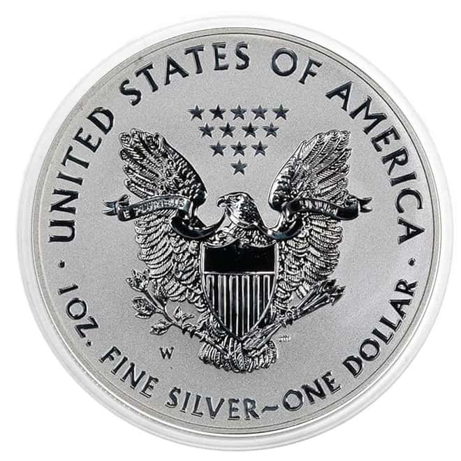 2013-W 1 oz Reverse Proof Silver American Eagle $1 Coin (in Cap)